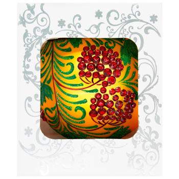 Шар ёлочный Різдвяні Історії Серия стразы Калина 10см - купить, цены на WINETIME - фото 2