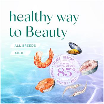 Optimeal Beauty Harmony Dry Food with Seafood for Adult Dogs of All Breeds with Calming Effect 1.5kg - buy, prices for - photo 7