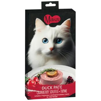 Mavsy Creamy Duck Breast with Cranberry Souffle and Thyme Cat Snack 5pcs*15g