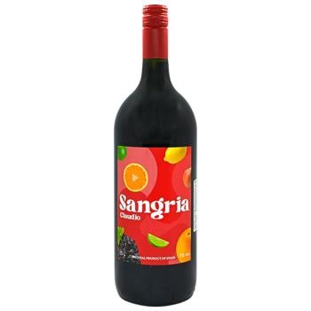 Напій винний Claudio Sangria червоний солодкий 7% 1,5л - купити, ціни на Чудо Маркет - фото 1
