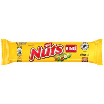 Батончик NESTLÉ® NUTS® King шоколадный 60г - купить, цены на Идеал - фото 1