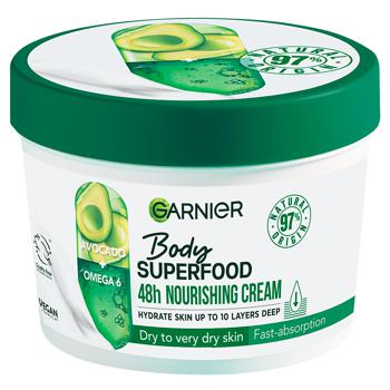 Garnier Body Superfood Avocado Nourishing Body Cream with Omega 6 380ml - buy, prices for MegaMarket - photo 1