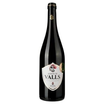 Вино Baron de Valls червоне напівсухе 11,5% 0,75л - купити, ціни на Auchan - фото 1