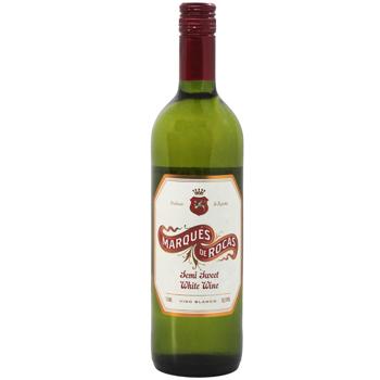 Вино Marques de Rocas біле напівсухе 10,5% 0,75л - купити, ціни на AlcoHub - фото 1