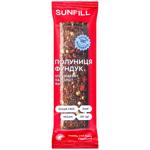 Sunfill Strawberry-Hazelnuts Bar without Sugar and Gluten 35g