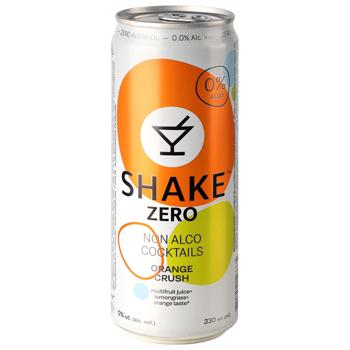 Shake Zero Alco Cocktails Orange Сrush Non-alcoholic Strongly Carbonated Drink 0.33l - buy, prices for Epicentr FOOD - photo 2