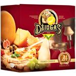 Сир Dziugas Parmesan 24 місяців витримки 350г + мед + нож