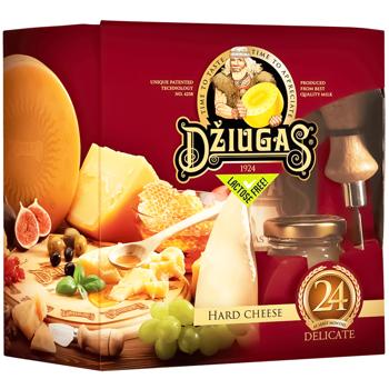 Сир Dziugas Parmesan 24 місяців витримки 350г + мед + нож - купити, ціни на Auchan - фото 1