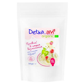 Detka Am Organic without Milk Buckwheat-Corn Porridge with Raspberry and Fennel 200g - buy, prices for Tavria V - photo 1