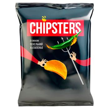 Chipsters Hellish Jalapeno Flavored Potato Chips 100g - buy, prices for Supermarket "Kharkiv" - photo 3