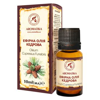 Aromatika Essential Oil Cedar 10ml - buy, prices for ULTRAMARKET - photo 1