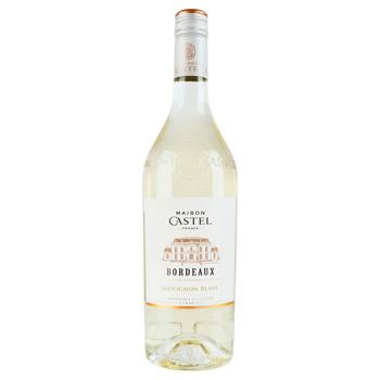 Вино Maison Castel Bordeaux Blanc Sauvignon белое сухое 12,5% 0,75л - купить, цены на Cупермаркет "Харьков" - фото 1
