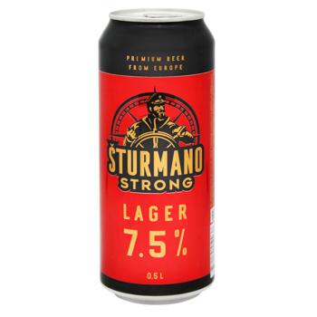 Sturmano Strong Lager Light Beer 7.5% 0.5l - buy, prices for NOVUS - photo 1