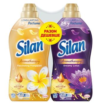 Silan Aromatherapy Dreamy Lotus Conditioner-Rinse 1.1l and Silan Aromatherapy Fascinating Frangipani Conditioner-Rinse 1.1l - buy, prices for - photo 2