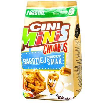 Завтрак сухой NESTLÉ® CINI MINIS® Churros с витаминами и железом 210г - купить, цены на Чудо Маркет - фото 1