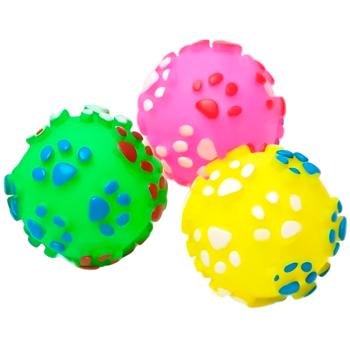 Іграшка для собак Pet Fun Мʼячик 7см колір в асортименті - купити, ціни на MasterZoo - фото 1