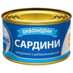 Сардина Аквамарин натуральная с добавлением масла 230г