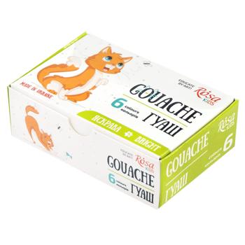 Краски гуашевые Rosa Kids Cats 10мл*6 цветов