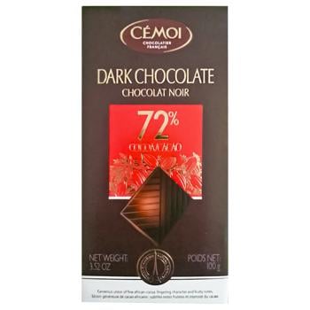 Cemoi Dark Chocolate 72% 100g - buy, prices for COSMOS - photo 1