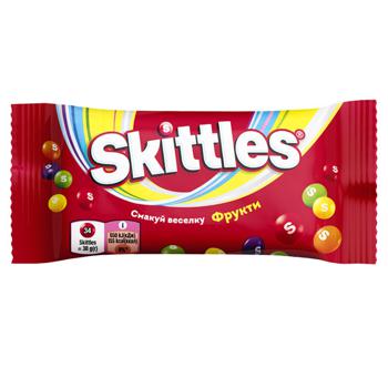 Драже Skittles Fruits з фруктовим соком 38г - купити, ціни на Восторг - фото 1