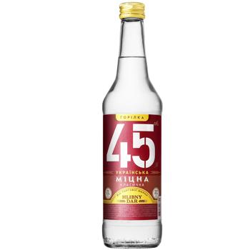 Vodka Khlibniy dar 45% 500ml glass bottle Ukraine - buy, prices for Auchan - photo 1