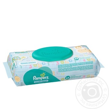 Серветки вологі дитячі Pampers Baby Fresh Clean 64шт - купити, ціни на МегаМаркет - фото 2