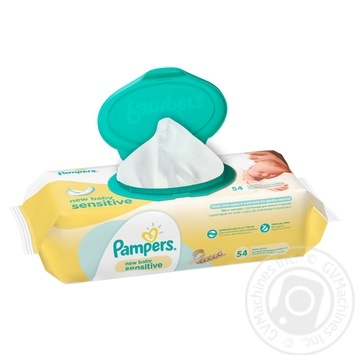 Pampers baby wipes New Baby Sensitive 54pcs - buy, prices for MegaMarket - photo 1