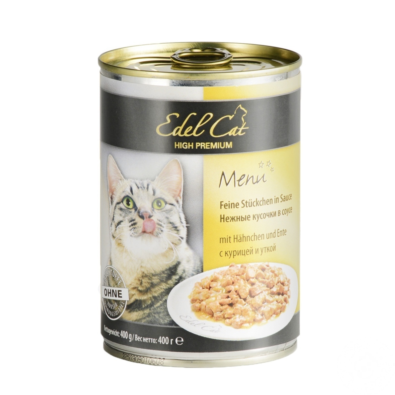 

Корм для котов Edel Cat курица и утка в соусе 400г