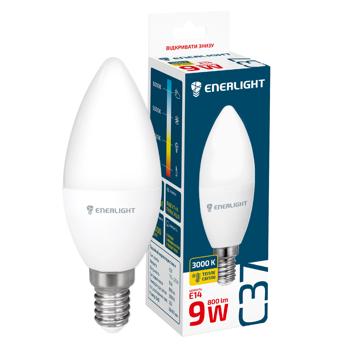 Лампа Enerlight LED С37 3000K E14 9Вт