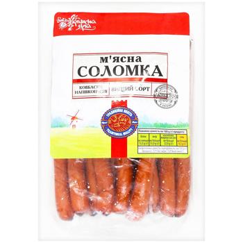 Ukrayinska Zirka Myasna Solomka Semi-Smoked Sausages - buy, prices for Tavria V - photo 1
