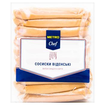 Сосиски Metro Chef Венские высший сорт ~300г - купить, цены на METRO - фото 1