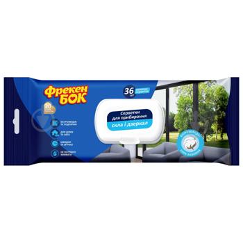 Серветки для прибирання Фрекен Бок для скла та дзеркал 36шт - купити, ціни на КОСМОС - фото 1