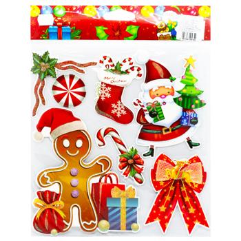 New Year's Sticker in Assortment - buy, prices for MegaMarket - photo 3