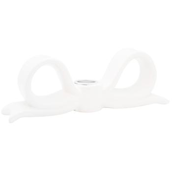 Підсвічник керамічний Бант колір білий 733-791 BONADI 1 шт - купити, ціни на WINETIME - фото 3