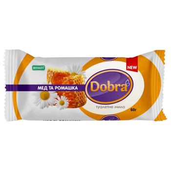 Мыло твердое Bovary Dobra Мед и ромашка 60г - купить, цены на ULTRAMARKET - фото 1