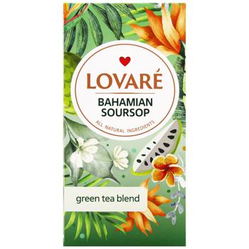 Чай зелений Lovare Bahamian Soursop 2г*24шт - купити, ціни на Епіцентр FOOD - фото 2