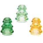 Decoris Glass Candle Holder 7cm in assortment