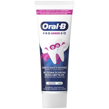 Oral-B Pro-Junior Mild Flavour Toothpaste 6-12 Years 75ml - buy, prices for Ideal - photo 2