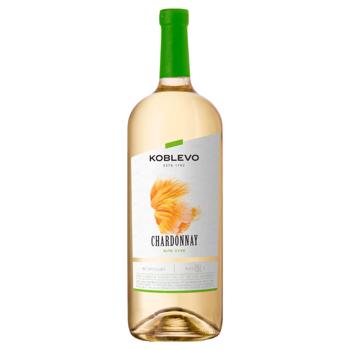 Вино Koblevo Chardonnay белое сухое 9,5-14% 1,5л - купить, цены на - фото 1