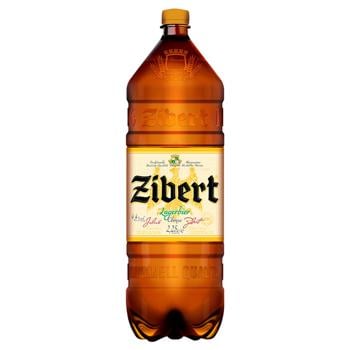 Пиво Zibert Lagerbier світле 4,4% 2,25л - купити, ціни на AlcoHub - фото 1