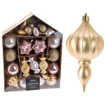 Прикраси ялинкові 8шт 60мм