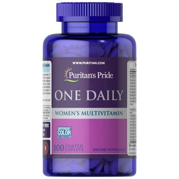 Мультивітаміни для жінок, Women's Multivitamin, Puritan's Pride, 1 в день, 100 капсул - купити, ціни на Біотус - фото 1
