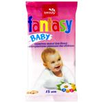 Салфетки влажные Fantasy Baby с экстрактом ромашки и облепихи 15шт