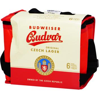 Набір пива Budweiser Budvar 6шт*0,5л + Термосумка