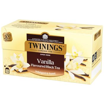 Twinings Vanilla Black Tea 2g*25pcs - buy, prices for Auchan - photo 1