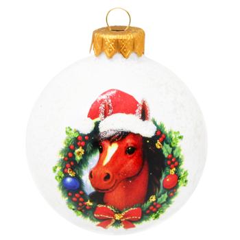 ASK Symbol of the Year Glass Christmas Ball with Artistic Pattern 8cm in Assortment - buy, prices for MegaMarket - photo 7