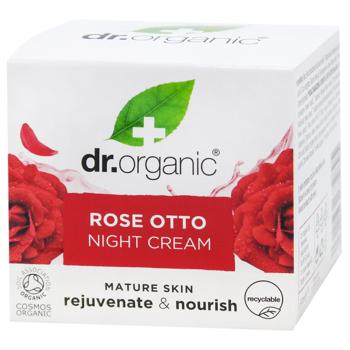 Dr.Organic Rejuvenate and Restore Rose Otto Night Face Cream 50ml - buy, prices for NOVUS - photo 1