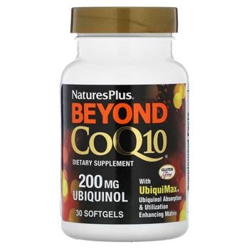 Убіхінол Natures Plus Beyond CoQ10 200мг 30 гелевих капсул