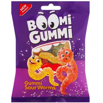 Boomi Gummi Sour Worms Jelly Candies 70g - buy, prices for - photo 1