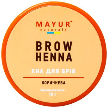 Mayur Henna powder for eyebrow brown 10g - buy, prices for ULTRAMARKET - photo 2